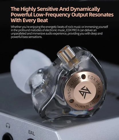 KZ EDX Pro X — Fone In-Ear com Microfone