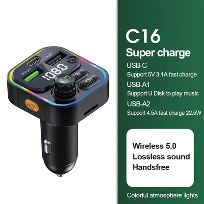 DYBO C22 — Transmissor FM Bluetooth 5.0 para Carro