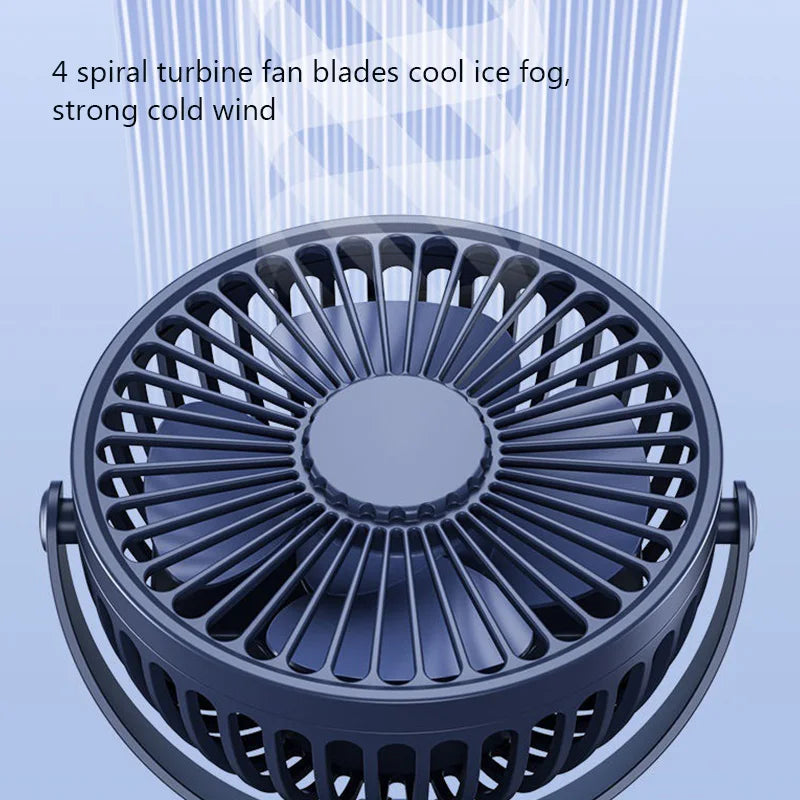 Mini Ventilador Portátil de Clipe e Mesa HAOYUNMA 3 Velocidades com Ajuste 720°