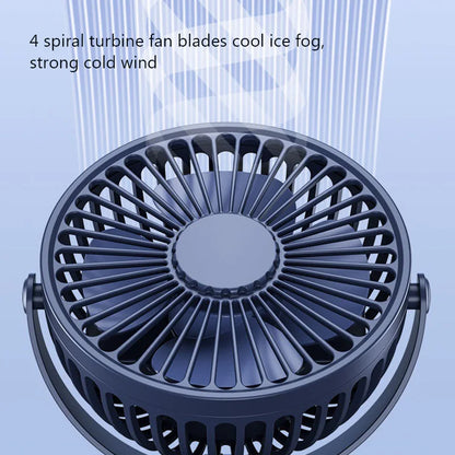 Mini Ventilador Portátil de Clipe e Mesa HAOYUNMA 3 Velocidades com Ajuste 720°