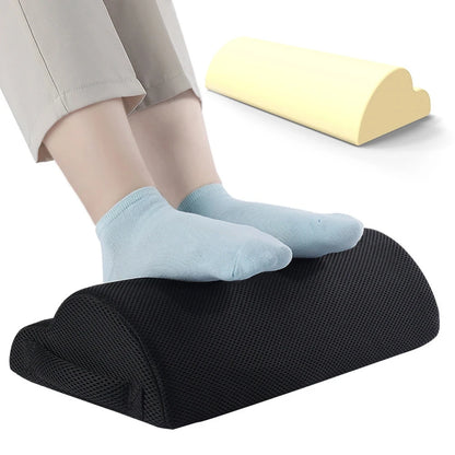 1 unidade de apoio para os pés em espuma viscoelástica para escritório e para elevar as pernas sob a mesa, ideal para jogos e escritório em casa.