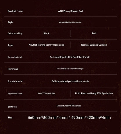 ATK Warhorse — Mouse Pad Gamer 4mm