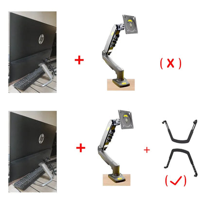 Suporte Articulado para Monitor com Pistão a Gás NB F80 (17" a 30")