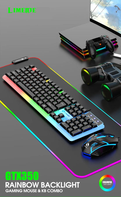 NG GTX350 — Combo Teclado e Mouse Gamer com LED