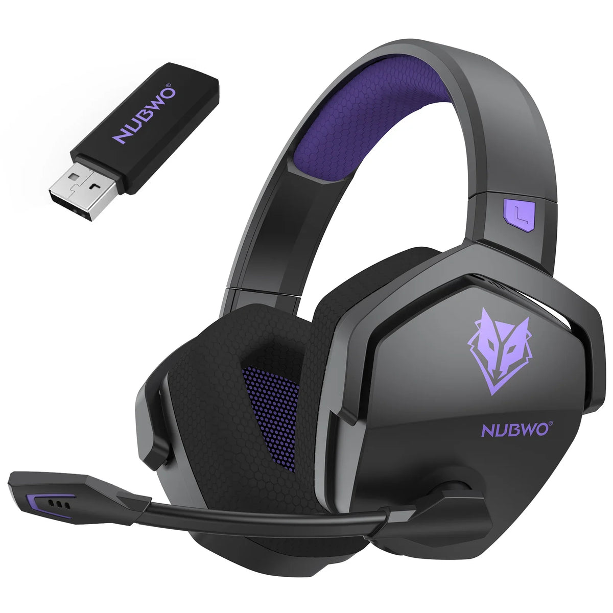 NUBWO G06 — Headset Gamer Sem Fio 2.4GHz + Bluetooth 5.3
