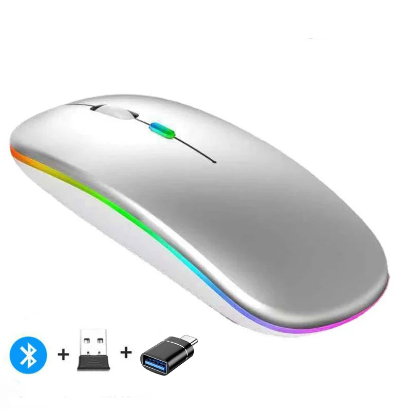 Congdi — Mouse Sem Fio Recarregável Dual Mode