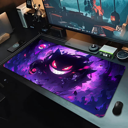 Mousepad grande para jogos, teclado gamer, tapete de rato P-Pokemons para mesa, tapete de mesa Speed, tapete de PC Kawaii Anime G-Gengars