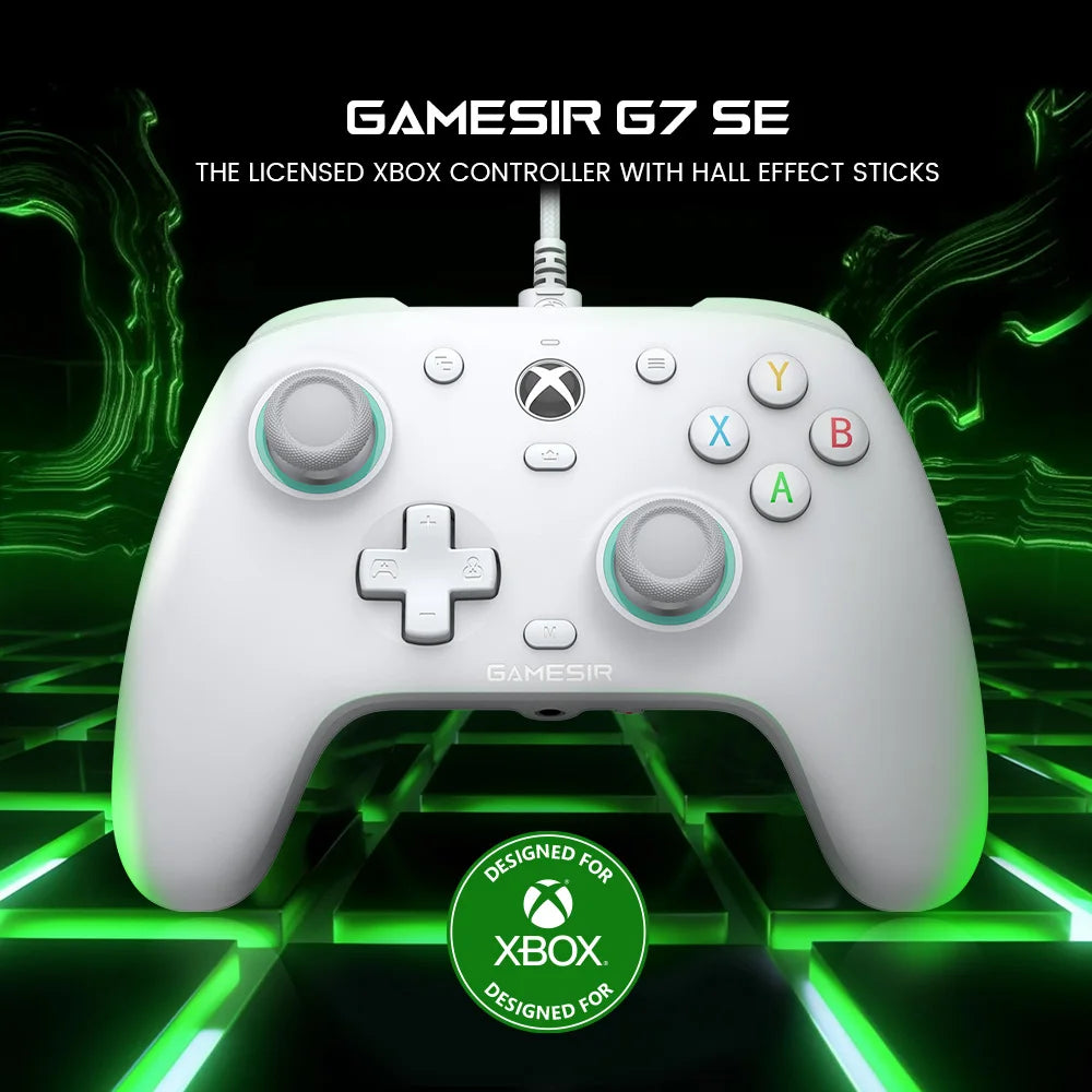 Controle Gamer GameSir G7 SE com Hall Effect para Xbox e PC, USB-C 3 m