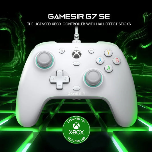 Controle Gamer GameSir G7 SE com Hall Effect para Xbox e PC, USB-C 3 m