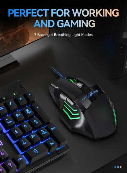 Mouse Gamer RGB 5500 DPI — 7 Botões