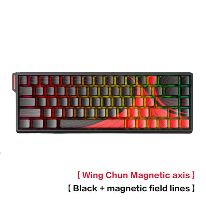 Teclado Mecânico Gamer AULA WIN 68 HE – Eixo Magnético (Magnetic Axis), Rapid Trigger (RT), Taxa de Sondagem de 8K e Hot-Swappable para Alta Performance