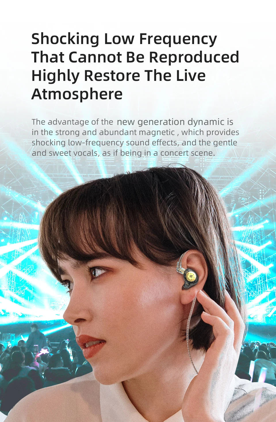 KZ EDX Pro — Fone In-Ear com Fio 3,5 mm