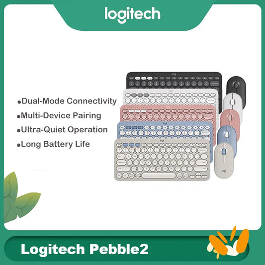 Logitech Pebble 2 Combo — Teclado e Mouse Sem Fio