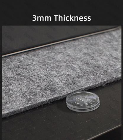 Mouse Pad Premium em Feltro de Lã XXL – Desk Mat Minimalista com Base Antiderrapante