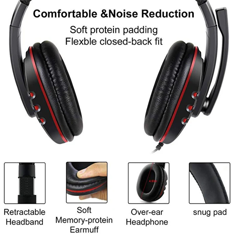 Headset Gamer P2 3,5mm com Microfone — 40mm