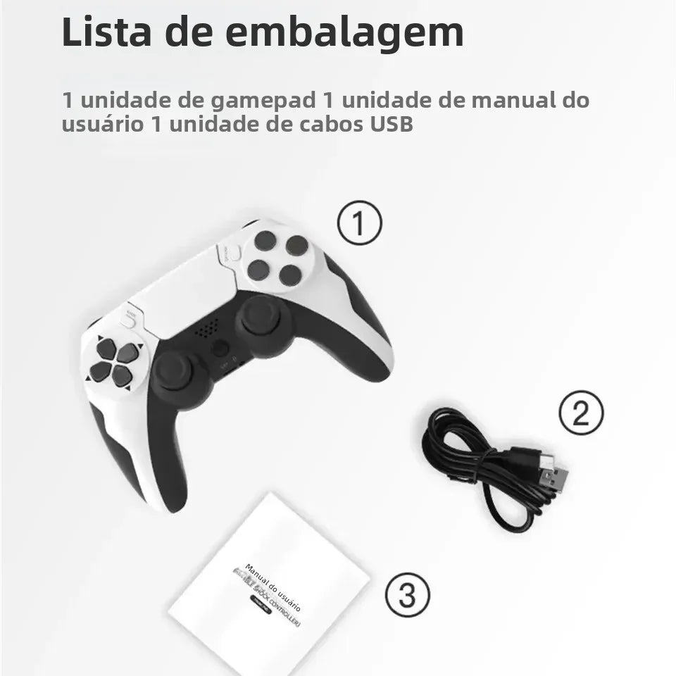 GAMINJA P48 — Controle Gamer Sem Fio para PS4, PS3 e PC