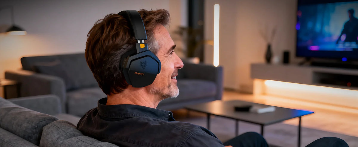 NUBWO G06 — Headset Gamer Sem Fio 2.4GHz + Bluetooth 5.3