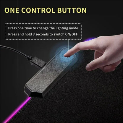 Riccu — Desk Mat RGB Gamer XXL 900 × 400 mm