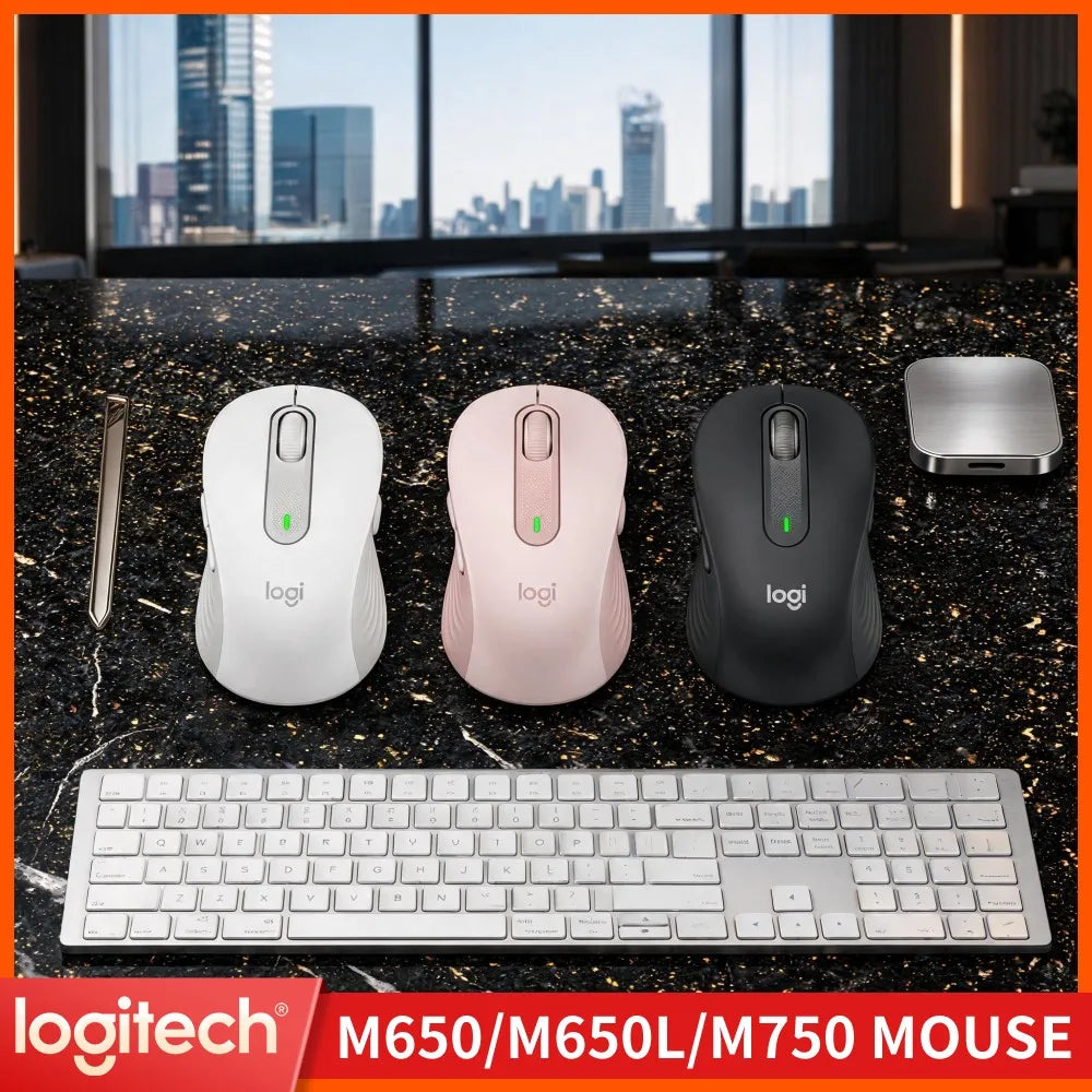 Logitech M650 — Mouse Ergonômico Sem Fio