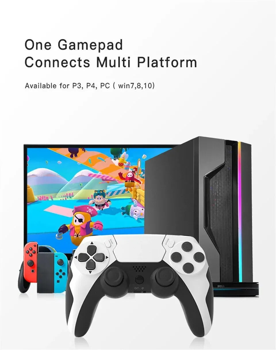 GAMINJA P48 — Controle Gamer Sem Fio para PS4, PS3 e PC