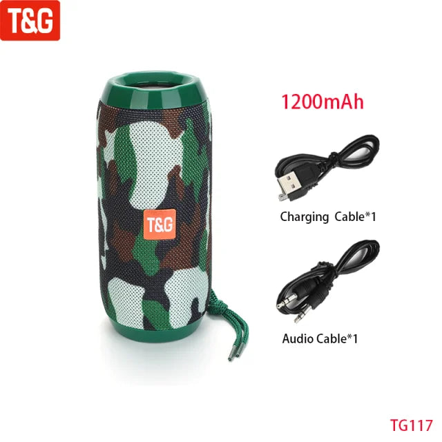 Caixa de Som Bluetooth T&G TG117 10W