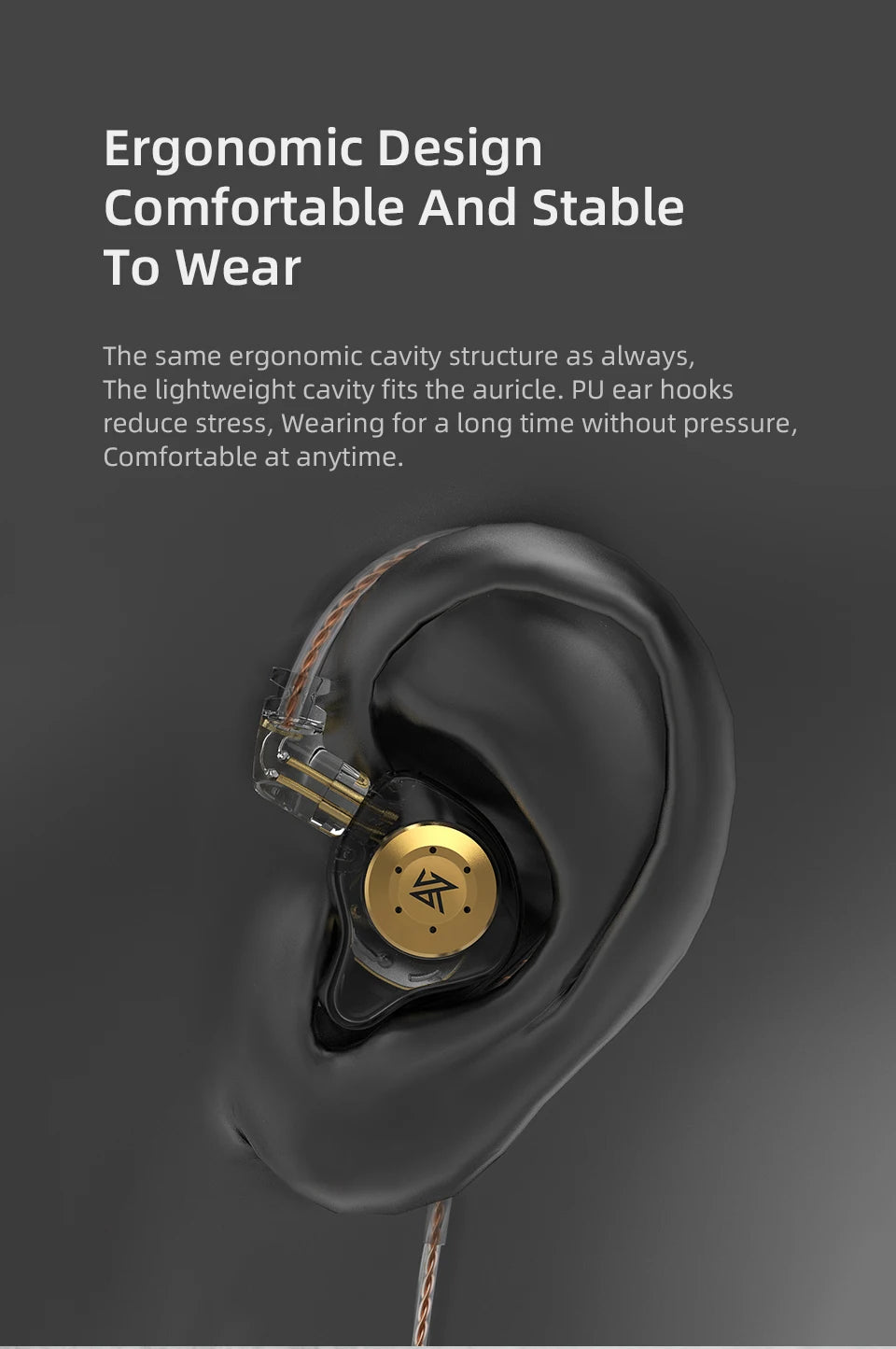 KZ EDX Pro — Fone In-Ear com Fio 3,5 mm