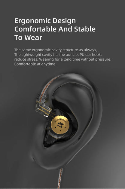KZ EDX Pro — Fone In-Ear com Fio 3,5 mm