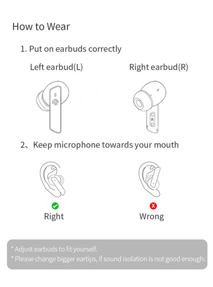 QCY HT05 MeloBuds ANC — Fone TWS Bluetooth 5.2 com ANC
