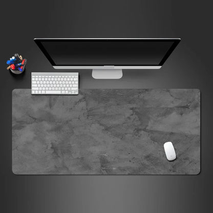 Mouse Pad Desk Mat Minimalista Cinza XXL – Superfície Control e Costura Reforçada