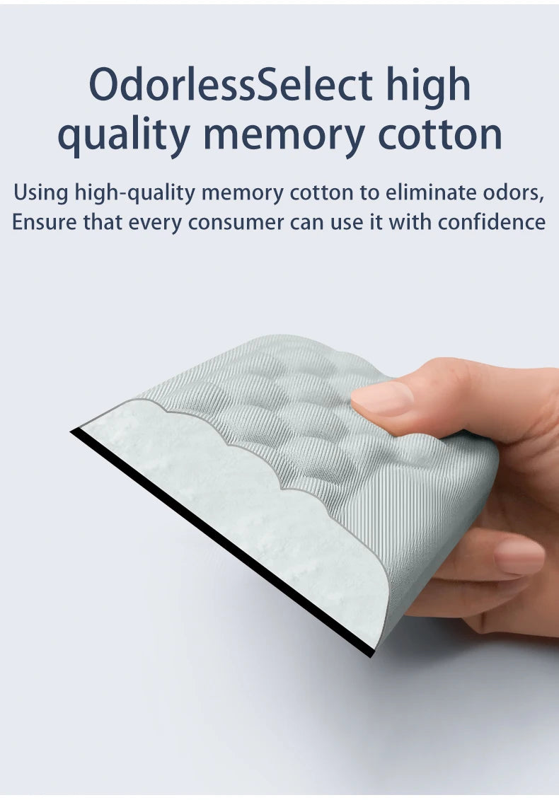 Apoio de pulso para teclado e mouse em espuma viscoelástica, suporte ergonômico para as mãos, ideal para notebooks e laptops.