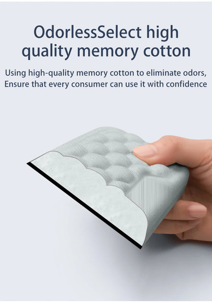 Apoio de pulso para teclado e mouse em espuma viscoelástica, suporte ergonômico para as mãos, ideal para notebooks e laptops.