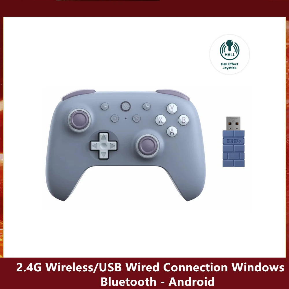 Controle Gamer 8BitDo Ultimate 2C Sem Fio 2.4G com Hall Effect para PC