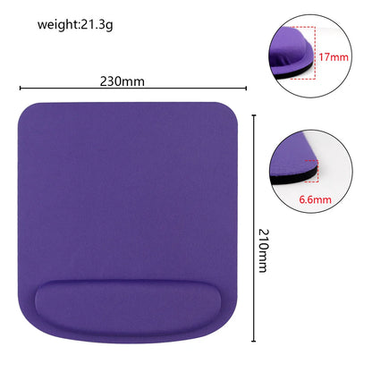 Mousepad para jogos de computador, ecológico, ergonômico, com apoio para o pulso, cor sólida, confortável, ideal para uso no escritório.