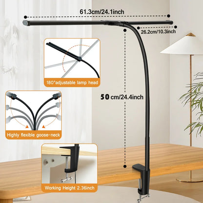 Luminária de Monitor LED Dupla ALTCHIHYQ com Sensor Touch