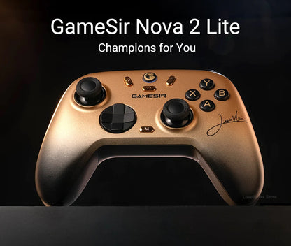 Controle Gamer GameSir Nova 2 Lite Champion Edition Sem Fio 1000Hz Hall Effect