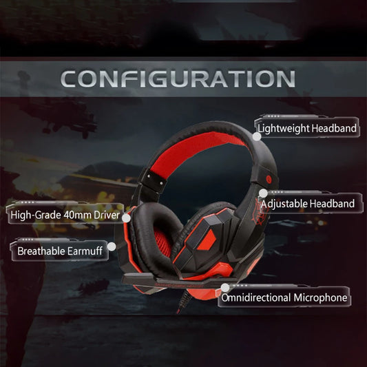 VORILYNEX — Headset Gamer com Fio 3,5 mm