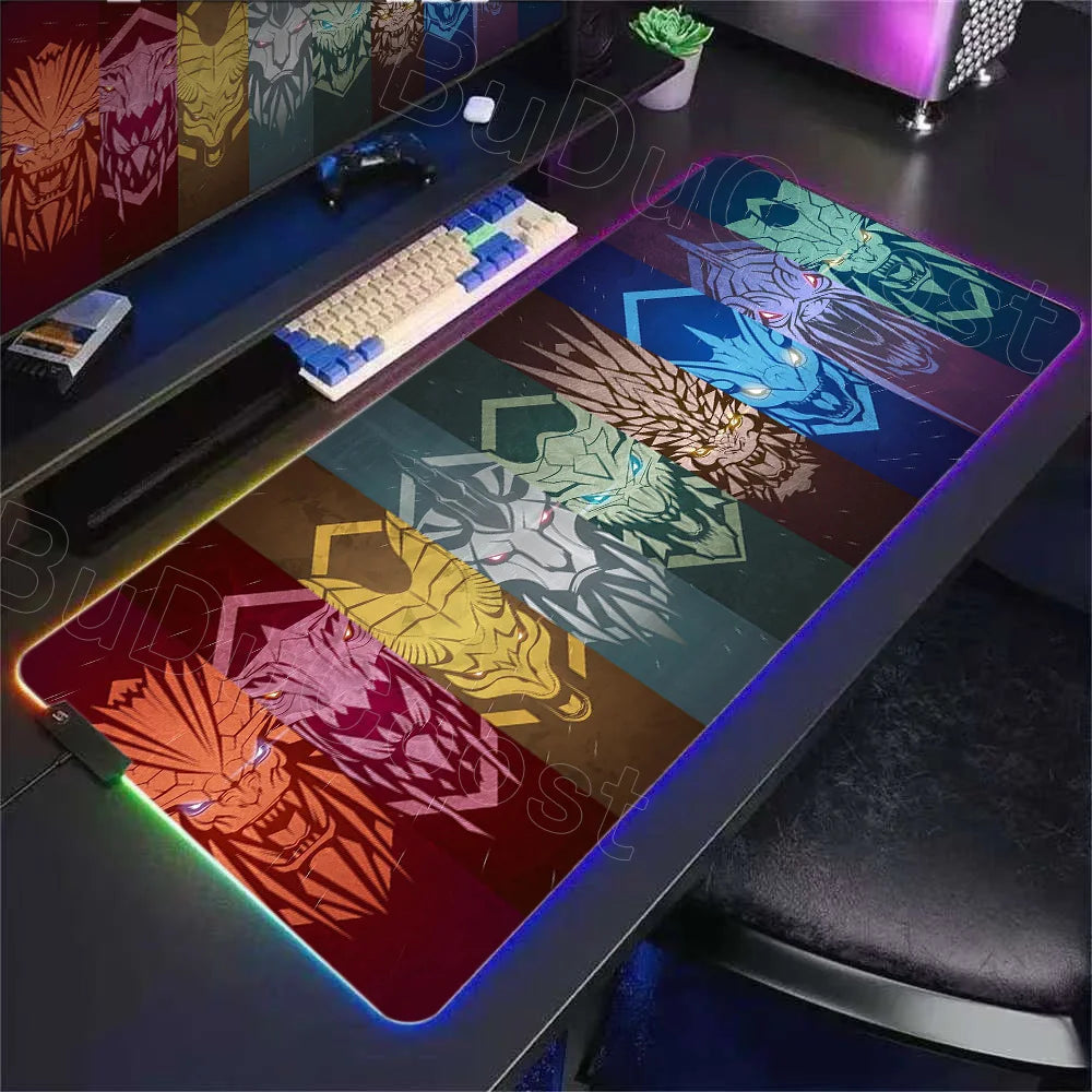 Desk Mat RGB Gamer — Mouse Pad XXL com Iluminação LED