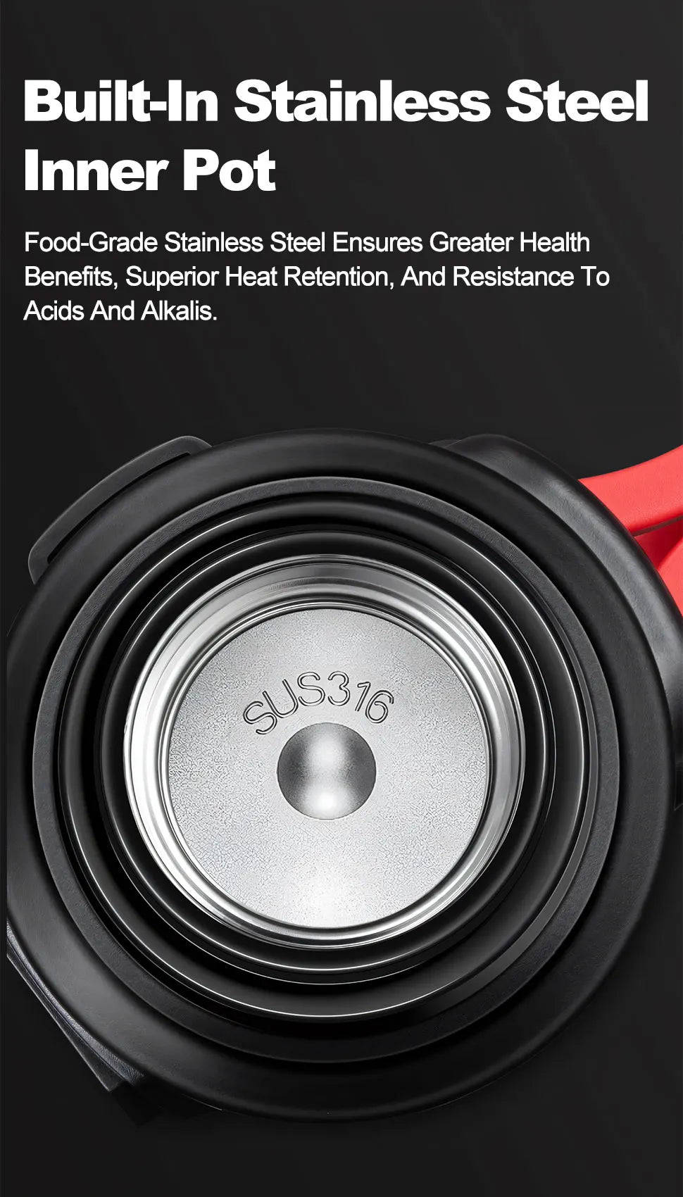 Garrafa Térmica de Alta Capacidade Isolada a Vácuo com Alça Rígida e Tiracolo (>1L)