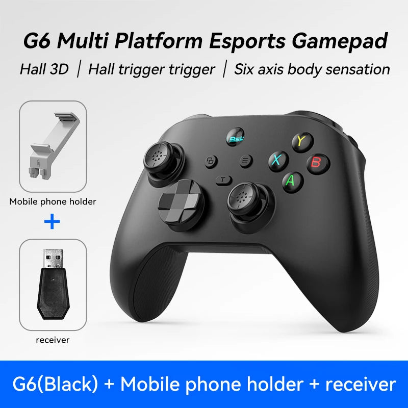 G6 — Controle Gamer Sem Fio com Hall Effect