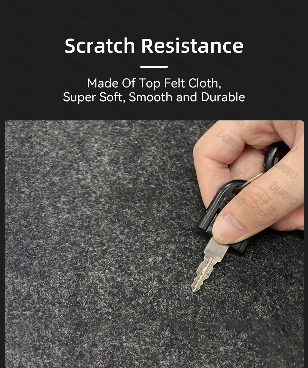 Mouse Pad Premium em Feltro de Lã XXL – Desk Mat Minimalista com Base Antiderrapante