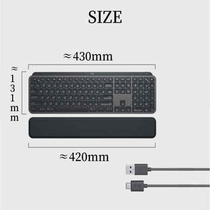 Teclado Sem Fio Logitech MX Keys S Bluetooth com Retroiluminação e Logi Bolt