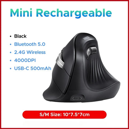 UGREEN — Mouse Vertical Ergonômico Sem Fio 4000 DPI