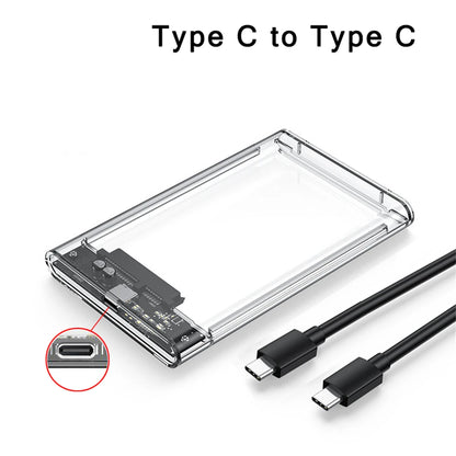 Case SATA 2,5″ Transparente USB 3.0/Type-C