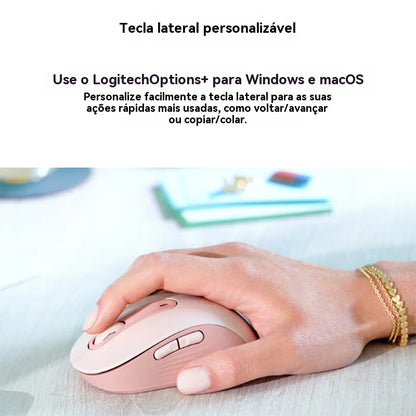 Logitech M650 / M650L — Mouse Ergonômico Sem Fio