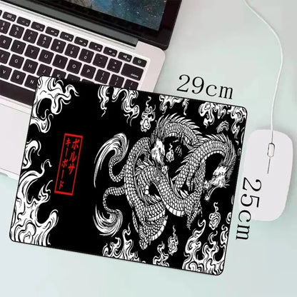 Mouse Pad Gamer Japanese Dragon — Desk Mat Speed