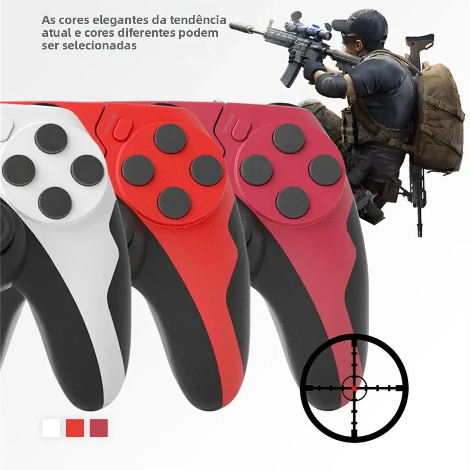 GAMINJA P48 — Controle Gamer Sem Fio para PS4, PS3 e PC