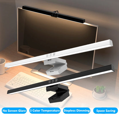 Luminária de Monitor Light Bar 50cm – Barra de Luz LED com Escurecimento Contínuo e Anti-Reflexo