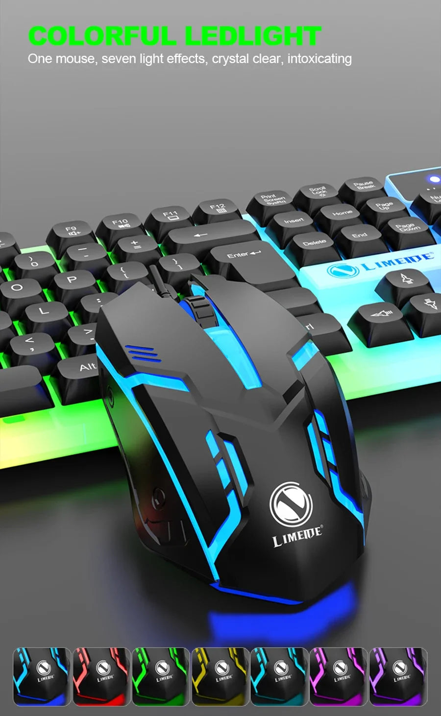 NG GTX350 — Combo Teclado e Mouse Gamer com LED