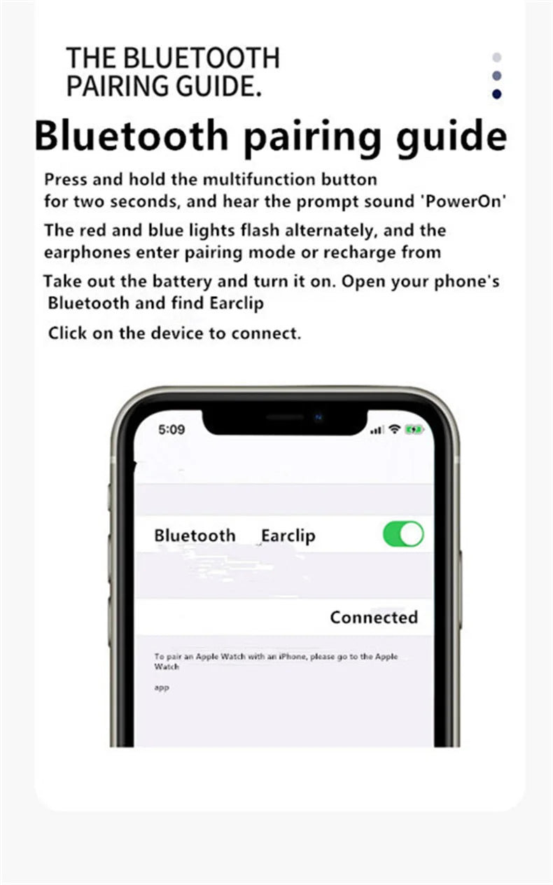 Fone Bluetooth Open-Ear Clip — TWS com Microfone