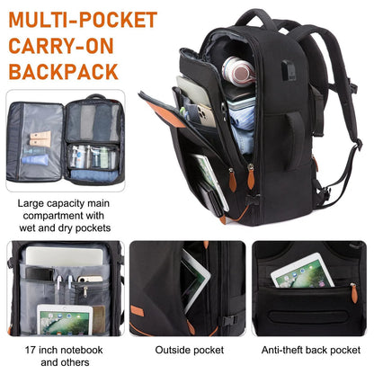 Mochila de Viagem Expansível Tipo Mala MOZHI (Acompanha 4 Organizadores)